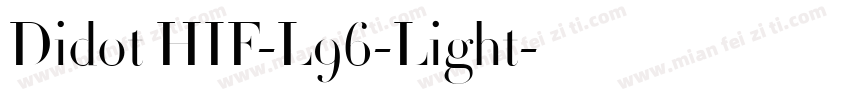 Didot HIF-L96-Light字体转换
